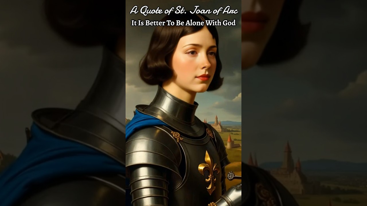 🗡️ St. Joan of Arc Quote Powerful Words on Faith & Courage #shorts #motivation #saint #inspirational
