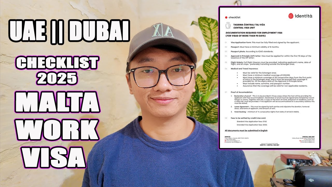 VFS Global Documentation from Dubai || Malta Work Visa 2025 || Complete Process & Guide