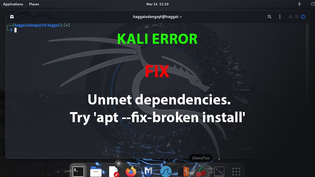 KALI FIX: Unmet dependencies. Try 'apt --fix-broken install [NEW]