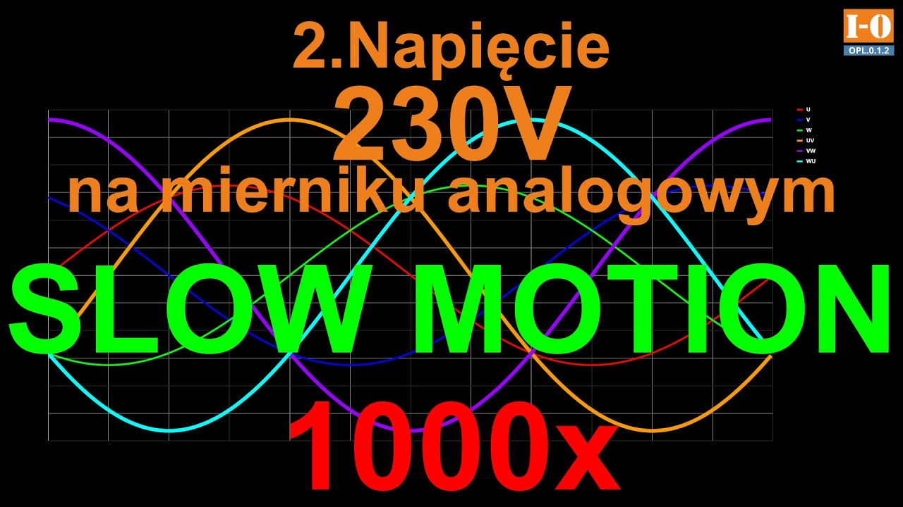 OPL.0.1.2-Синусоида напряжения на аналоговом измерителе - ЗАМЕДЛЕННОЕ ДВИЖЕНИЕ 1000x