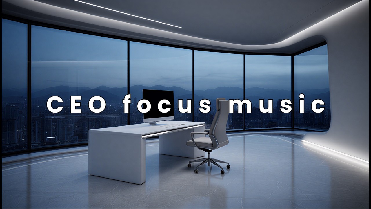 CEO Focus Mode | Deep Work Music in Futuristic Glass Penthouse