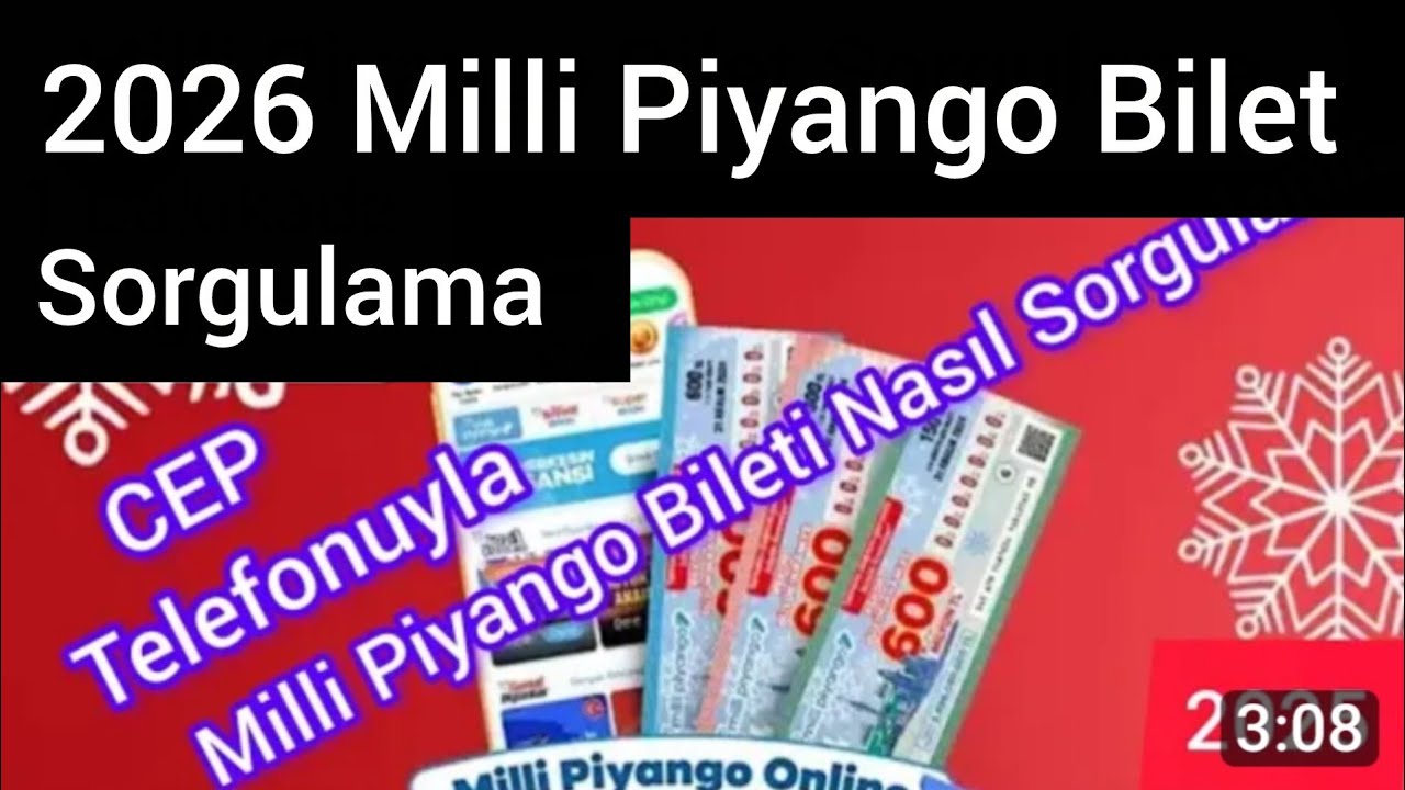 2026 Milli Piyango Bilet Sorgulama Milli Piyango Bileti Nasıl Sorgulanır Milli piyango çekilişi 
