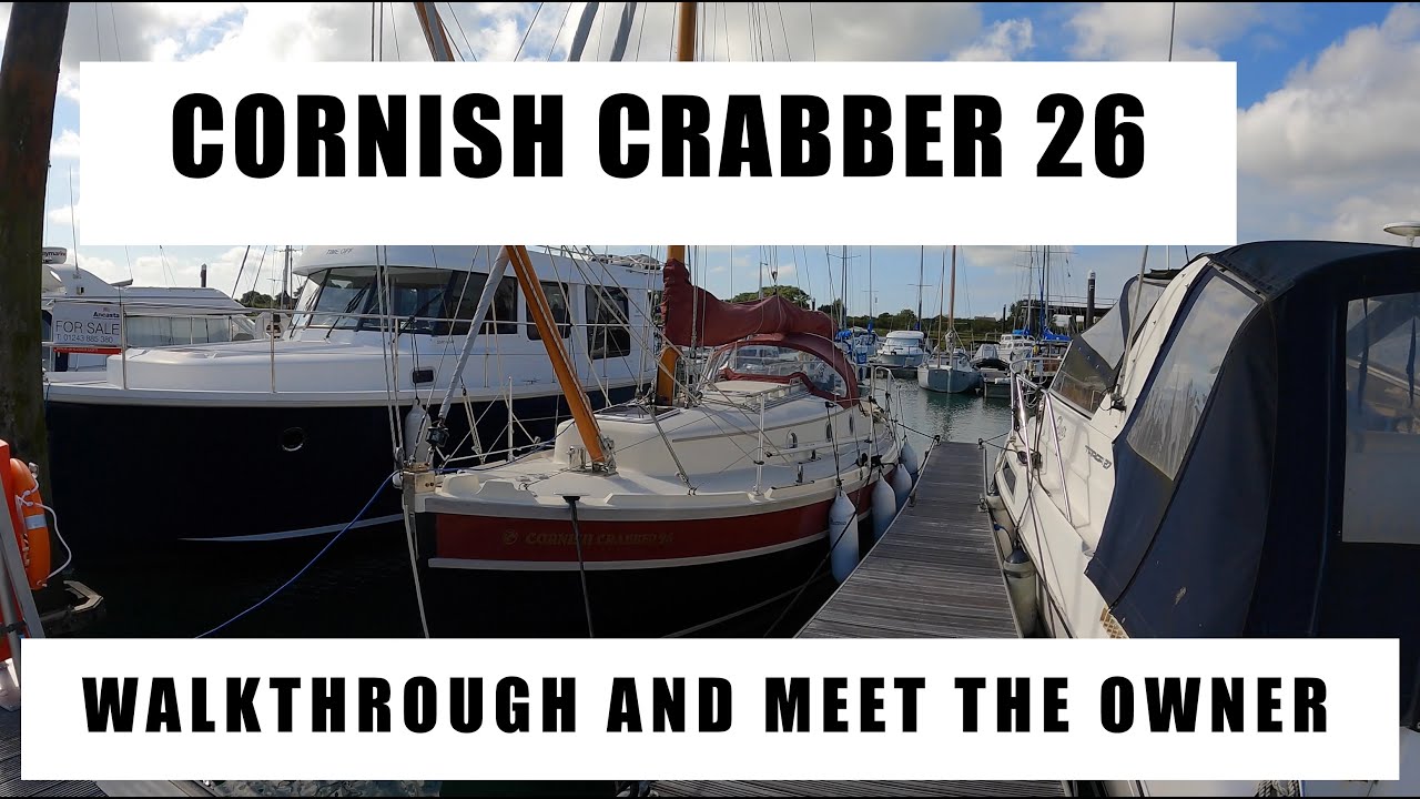 Cornish Crabber 26 Sailing Boat Walkthrough Tour complete with Meet the Owner section!