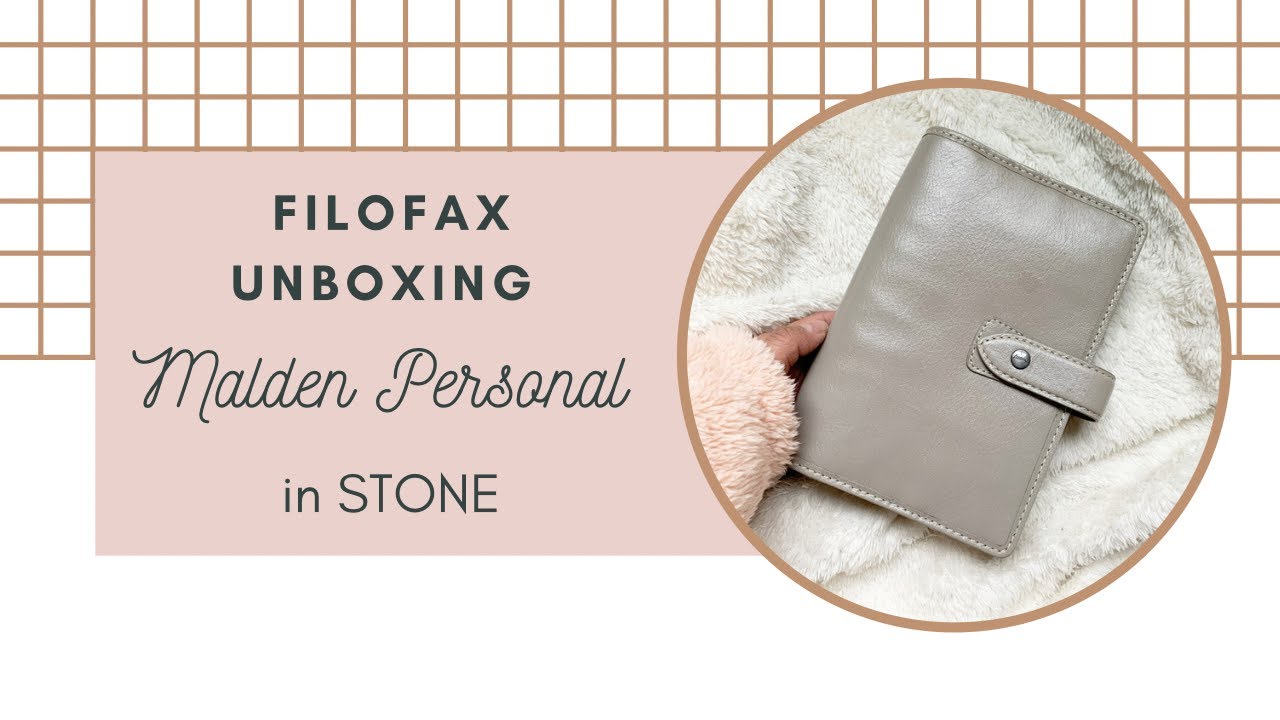 Filofax Unboxing - Personal Rings Malden Stone