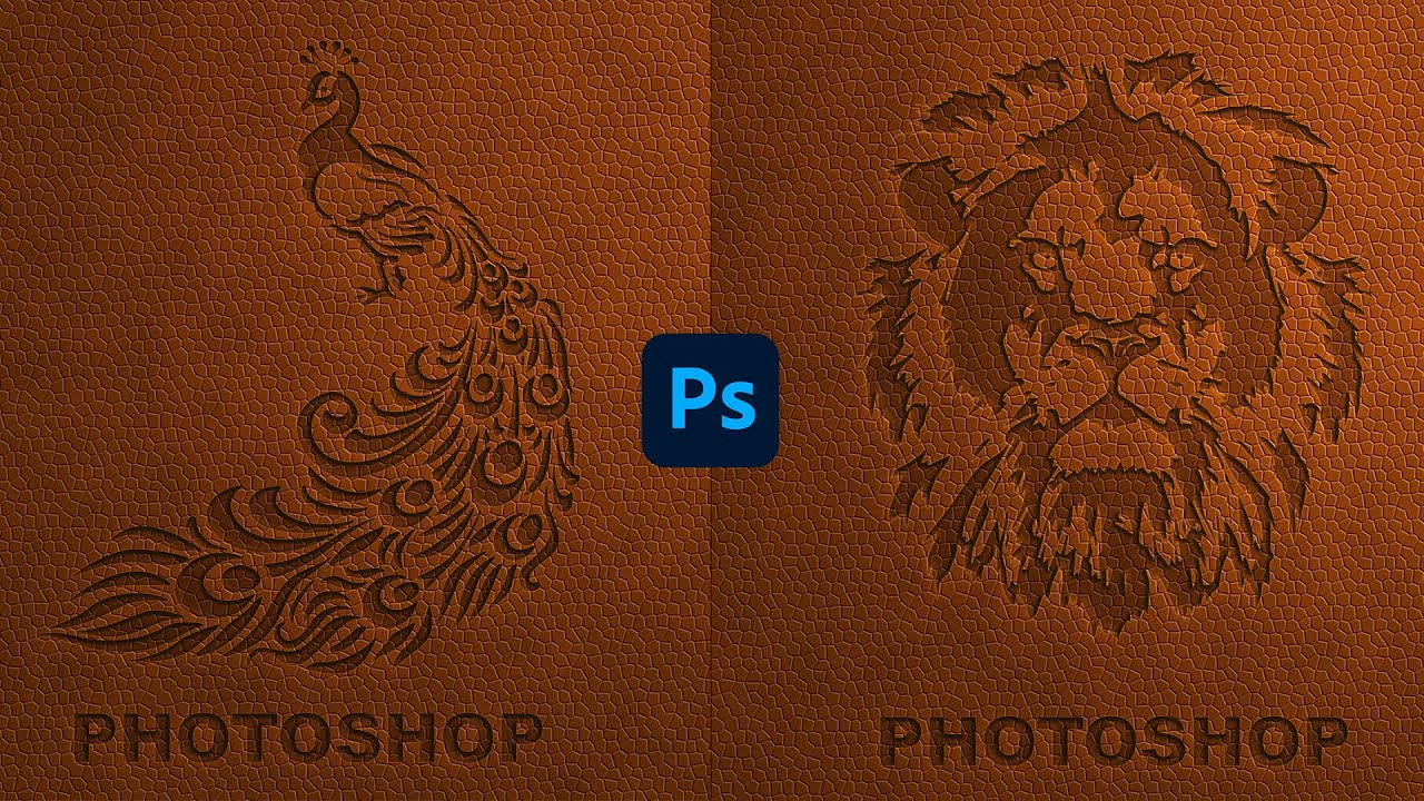 Photoshop'ta Deri Arka Plan Çalışması ve Üzerine Logo Uygulaması