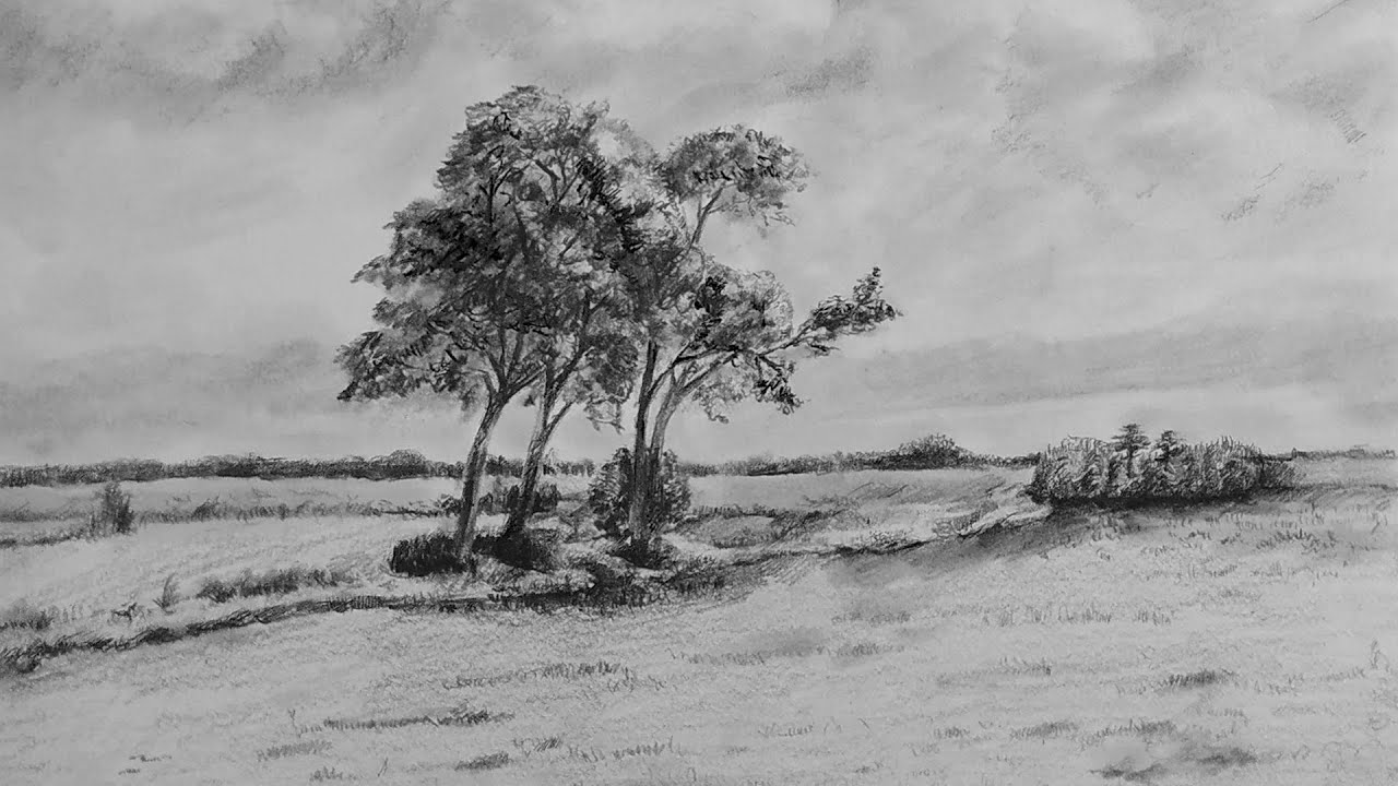 2020最新铅笔素描风景绘画Sketch scenery