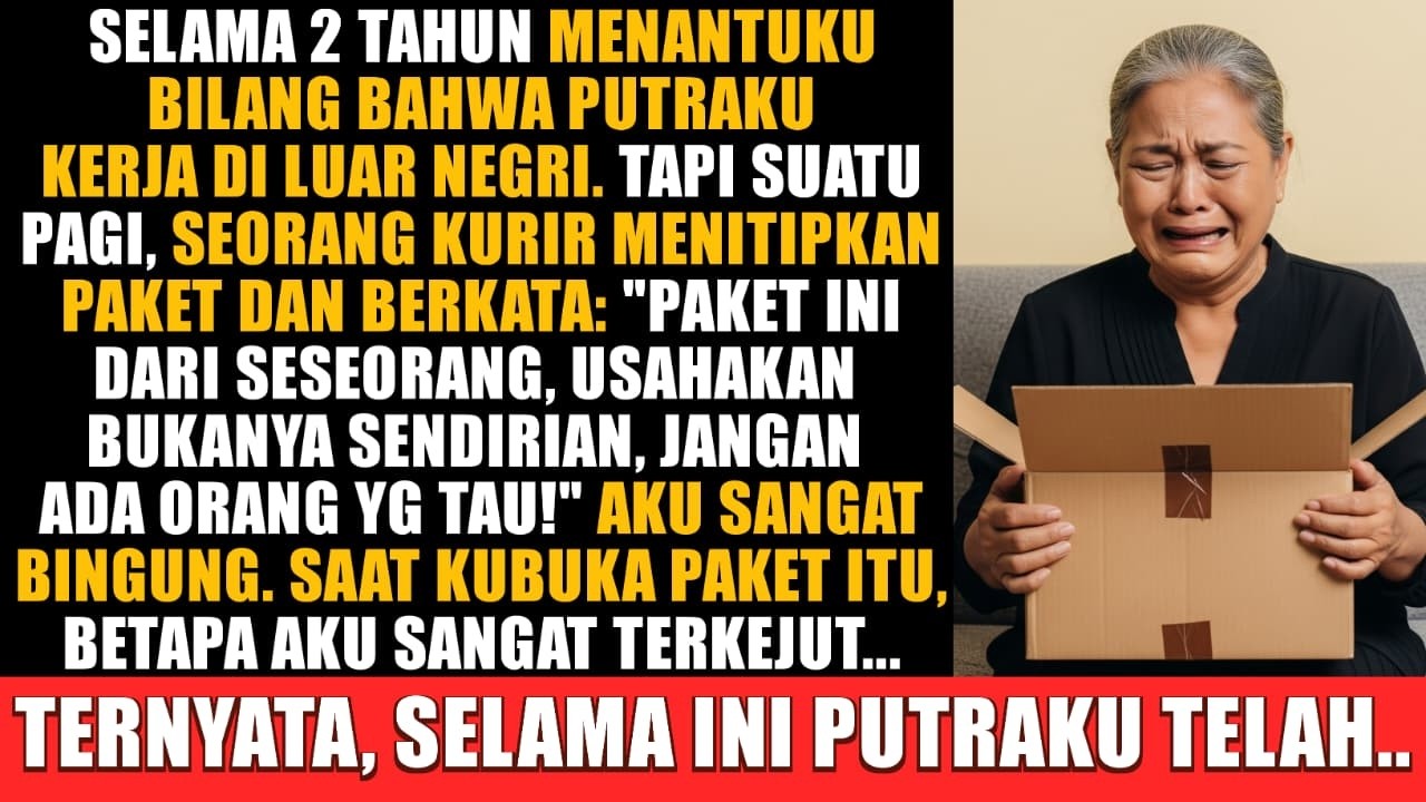 Menantuku Selalu Bilang Putraku Kerja Di Luar Negeri—Tiba2 Kurir Antar Paket Misterius, Ternyata...