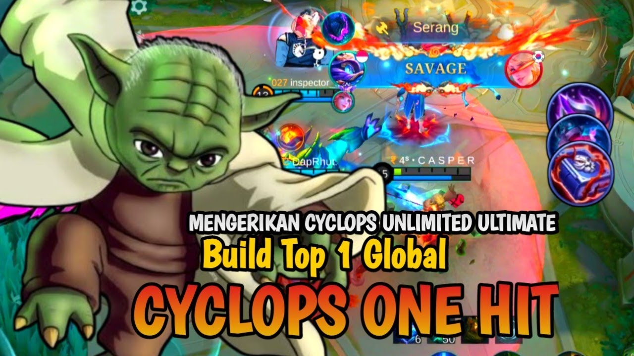 CYCLOPS SAVAGE MUDAH ❗ NO COLDOWN ULTIMATE: BUILD CYCLOPS TERSAKIT 2025 #MLBB