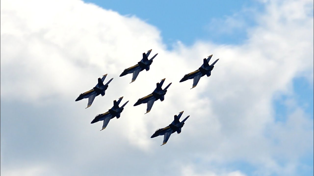 US Navy Blue Angels (From My House!) 2024 MCAS Cherry Point Air Show (Sunday)