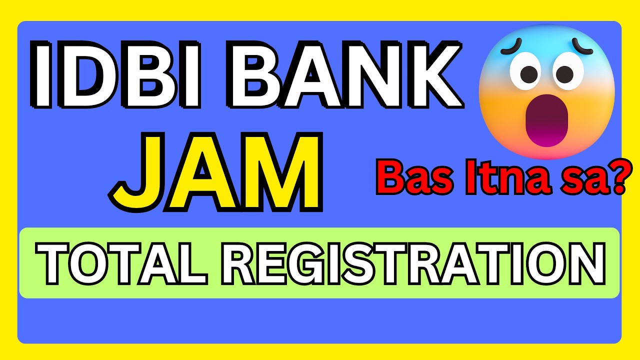 &ldquo;IDBI JAM 2026 Total Forms 😱 Competition Bahut Kam? | Vacancy vs Candidates Analysis