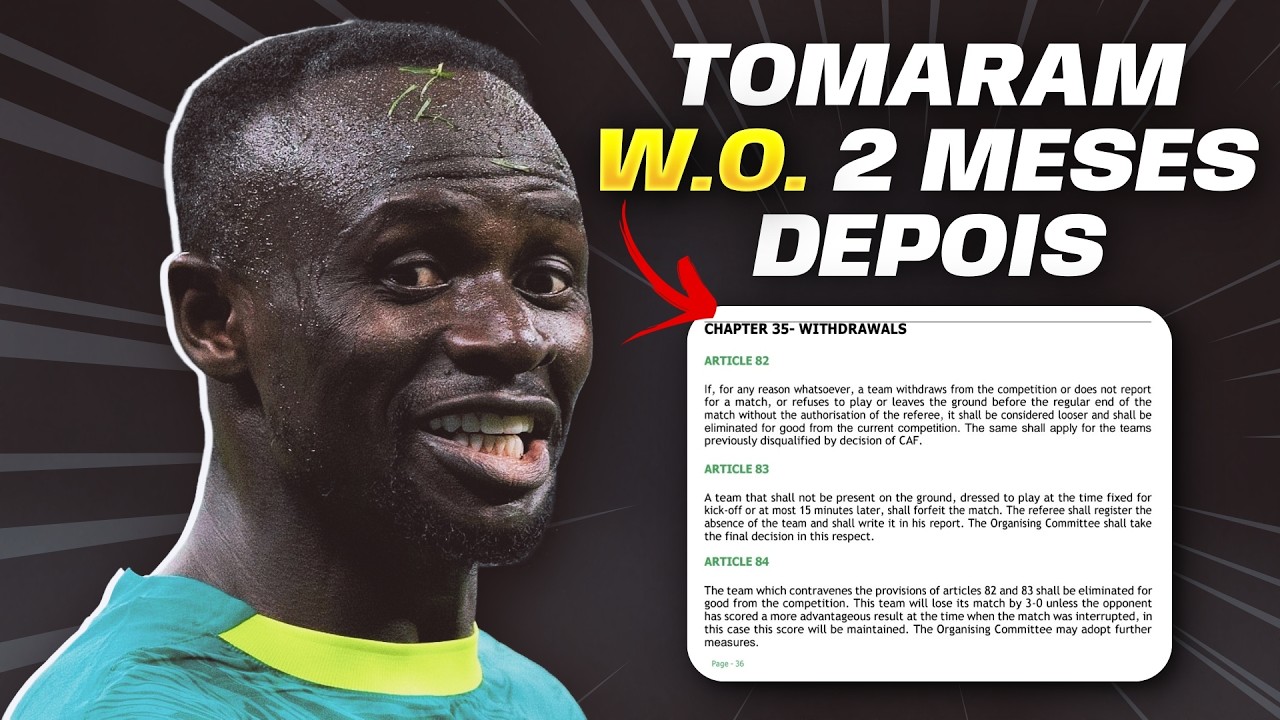 BIZARRO! Senegal PERDE TROFÉU da Copa Africana 2 MESES DEPOIS