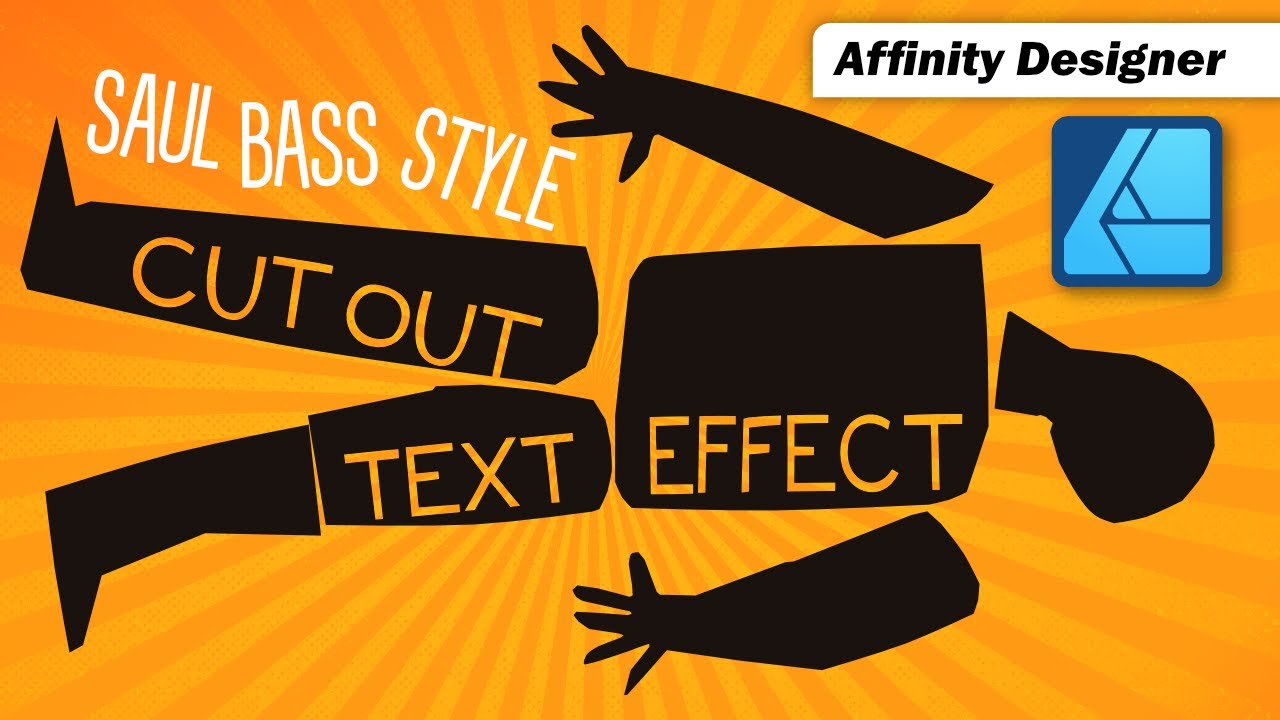 Non-Destructive Cut-Out Text Effect in Affinity Designer