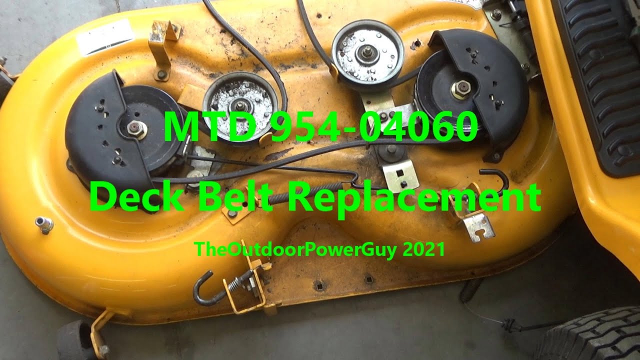 Replacing a Deck Belt on an MTD/Cud-Cadet LTX Troy-Bilt Pony  42