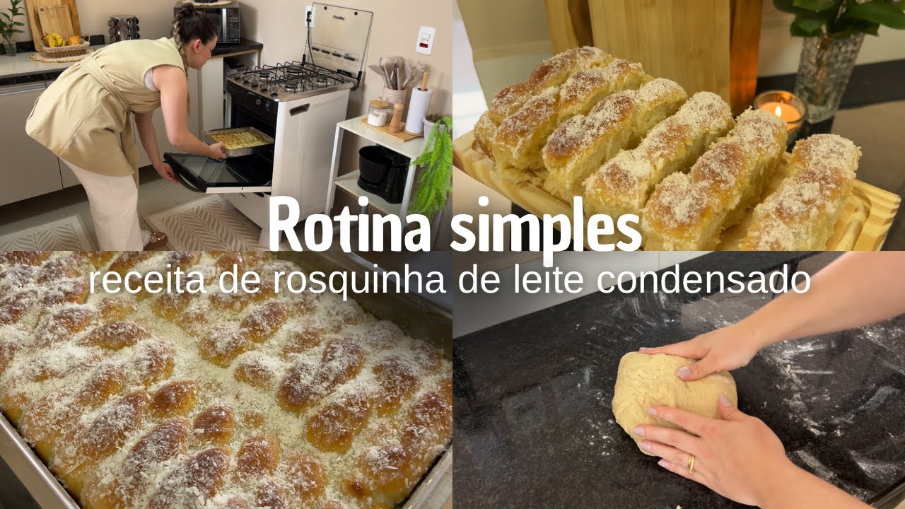 ROTINA DE DONA DE CASA | receita de rosquinha de leite condensado fácil
