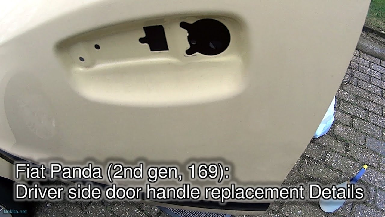 Fiat Panda (2nd gen, 169): Driver side door handle replacement Details