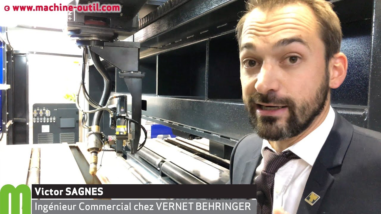 Le centre de découpe plasma, fraisage, percage, marquage de tôle Vernet Behringer MagEvo