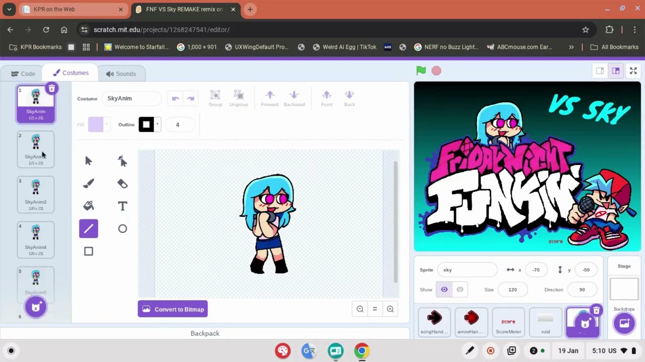 how to re skin a fnf scratch game