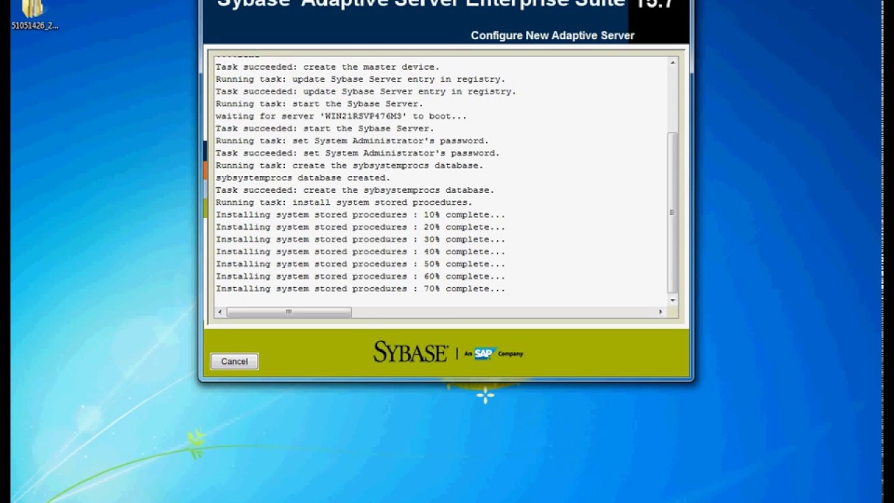 Sybase Adaptive Server Enterprise Suite 15 7 Installation on Windows