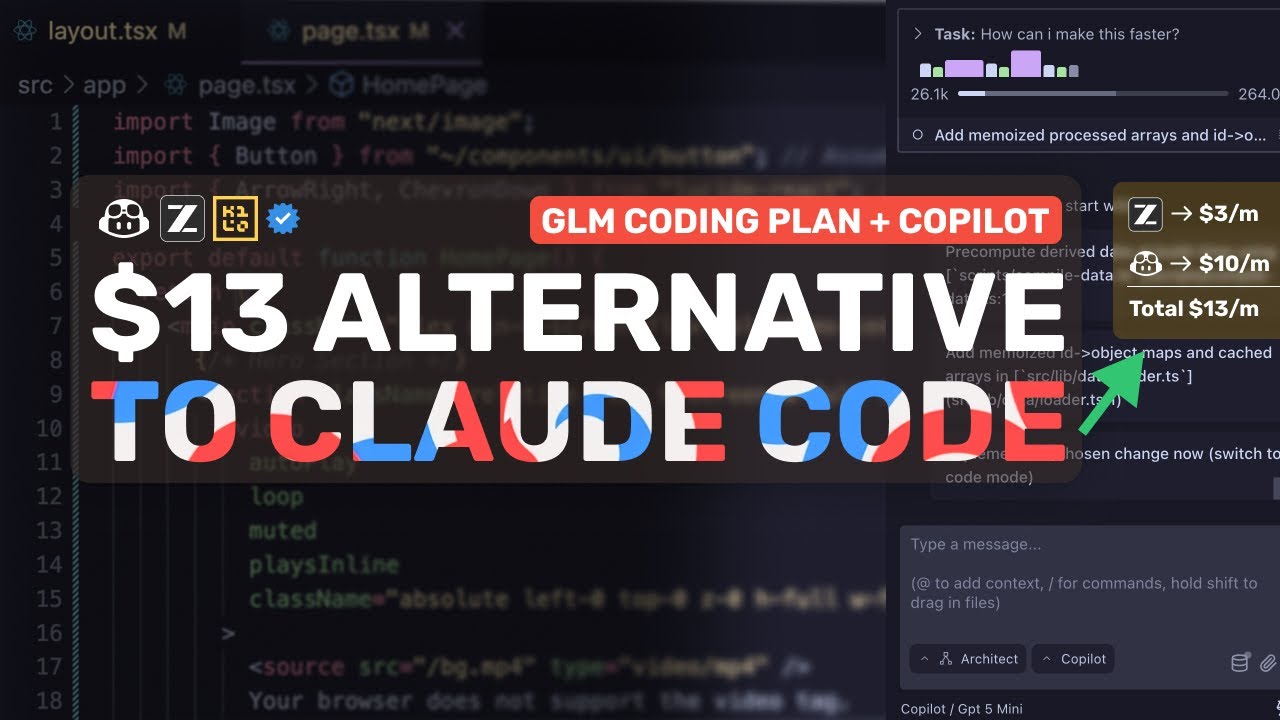 План GLM Coding за $3 + второй пилот за $10: $13 &mdash; это ВСЁ, ЧТО ВАМ НУЖНО, чтобы стать ИИ-кодером...