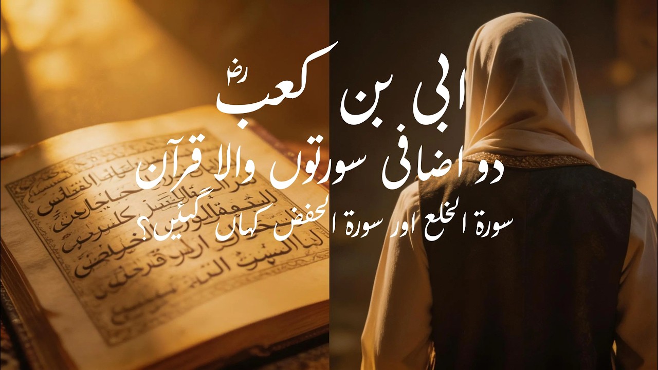 قرآن کی تاریخ کا سب سے بڑا سوال ابی بن کعبؓ 116 سورتوں والا قرآن سورۃ الخلع اور سورۃ الحفض کہاں گئیں