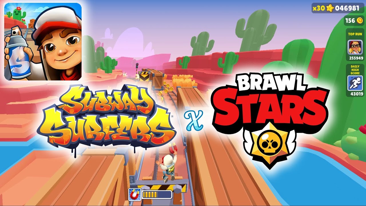Subway Surfers x Brawl Stars: бесконечный забег, геймплей 2025 | новое обновление, веселый забег