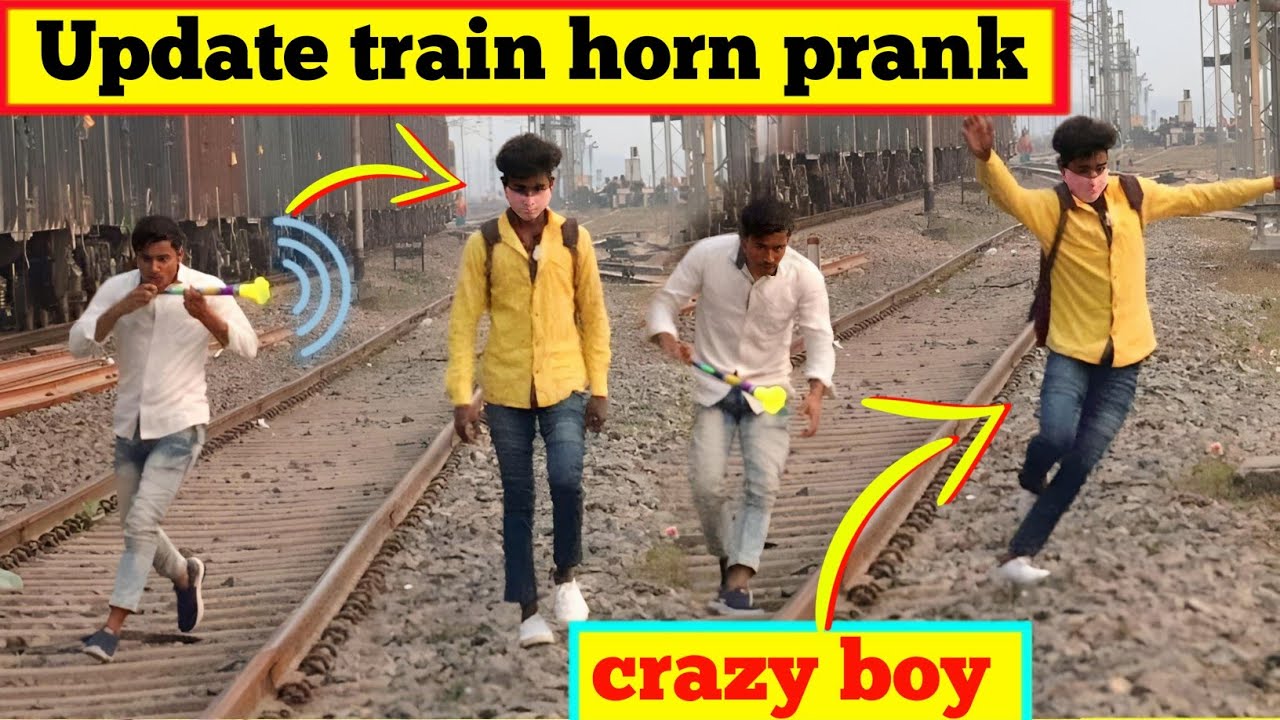 Update Viral Train Horn Prank 2023 ||Best Of Train Horn Prank Reaction onPublic.. Happy New Year..