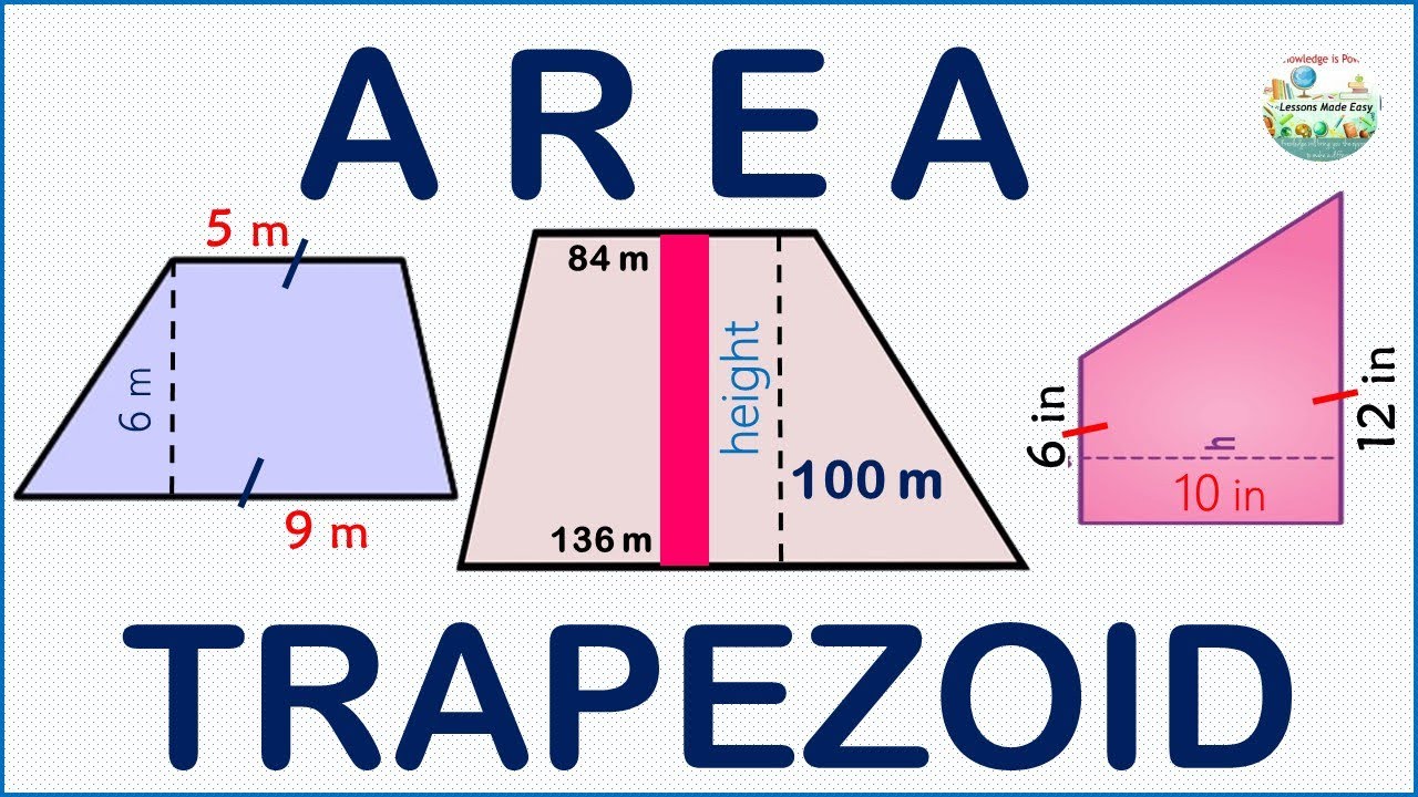 Learn Trapezoids FAST!!!   (AREA, Types, and Word Problem Solutions)