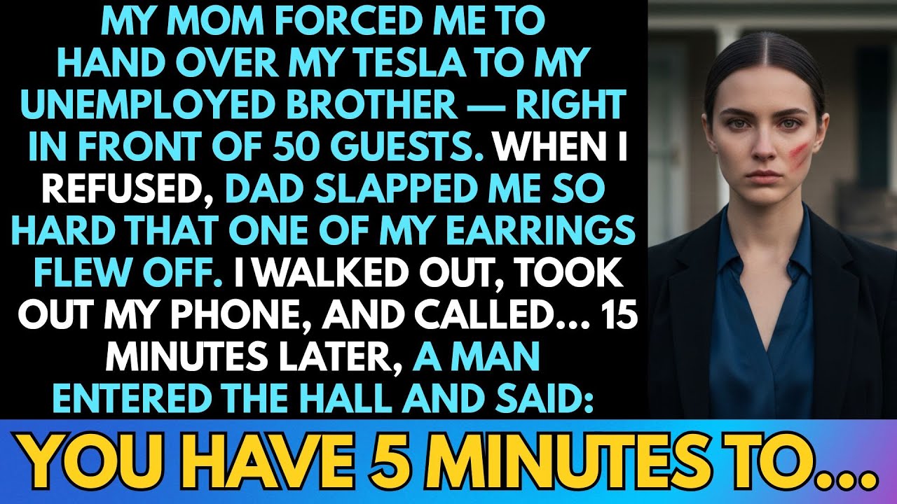 My Mom Forced Me To Give My Tesla To My Unemployed Brother. When I Refused — Dad Slapped Me, So I...