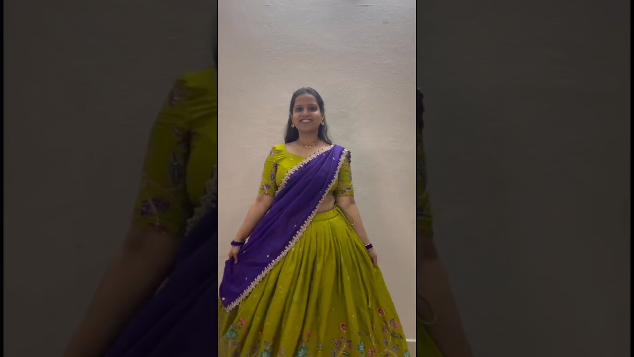 Half Saree | From Fabric to Look | Birthday Memory