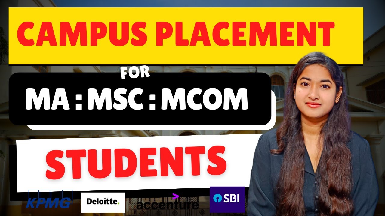 Campus Placement For MA : MSC : MCOM Students | Calcutta University Campus Placement |