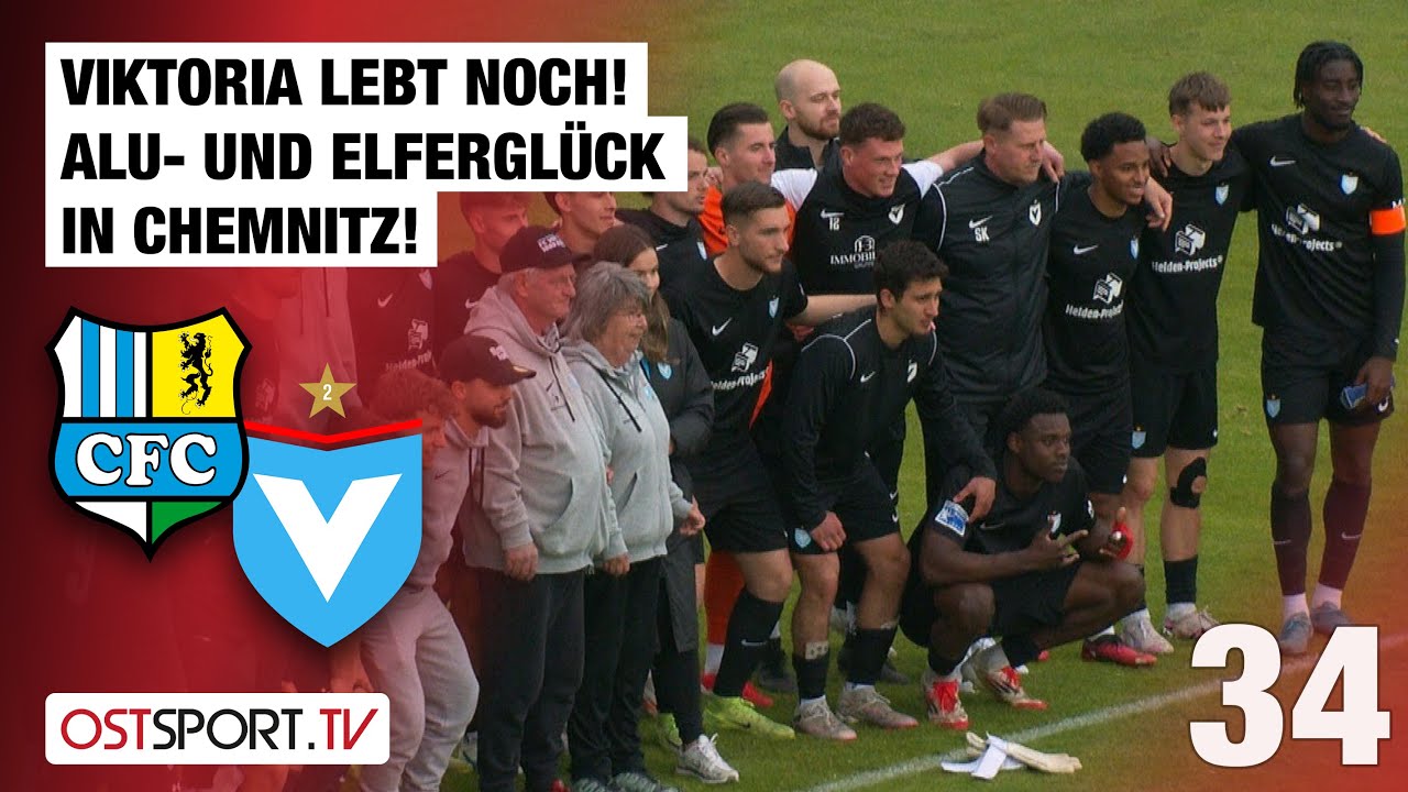 Viktoria lebt noch! Alu- und Elferglück in Chemnitz: Chemnitz - Viktoria | Regionalliga Nordost