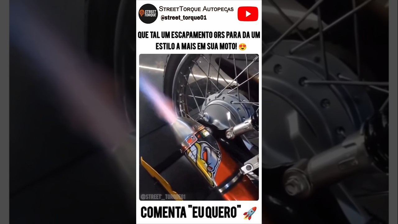 🔥 ESCAPAMENTO GRS &ndash; PERFORMANCE E ESTILO PARA SUA MOTO! 🔥