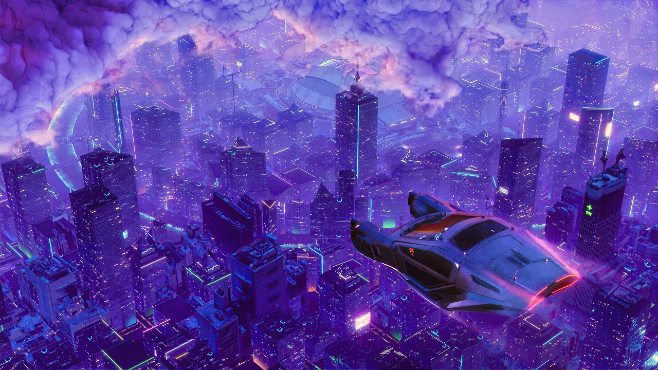 Above The Neon City - 12 Hours - 4K Ultra HD 60fps