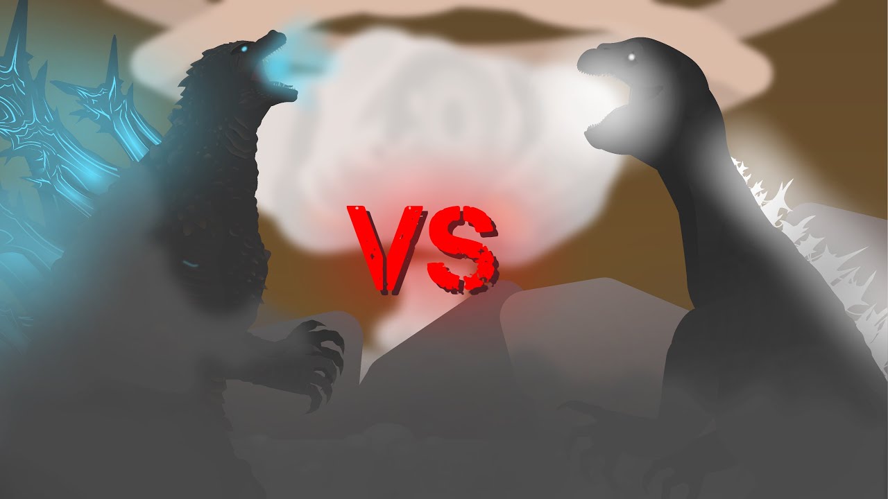 Godzilla Minus One VS Mushroom Cloud Godzilla - stick nodes animation battle