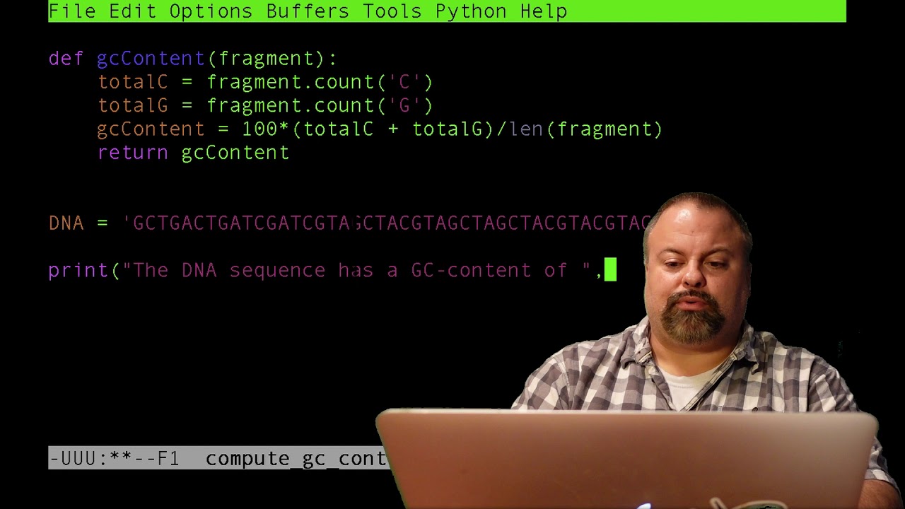 Изучение содержимого последовательности ДНК с помощью базового Python