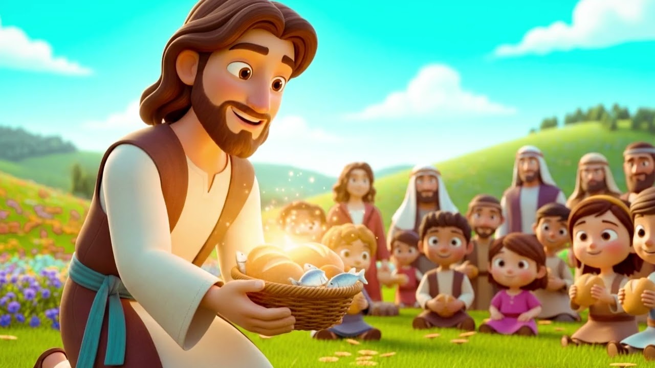 🍞🐟 ¡La merienda que se convirtió en un milagro! Jesús se multiplica cuando confiamos