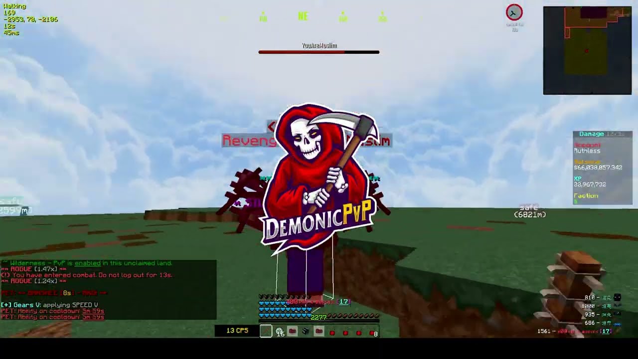 Cosmic PVP | DAMAGE Runs All | Demonic PVP Montage