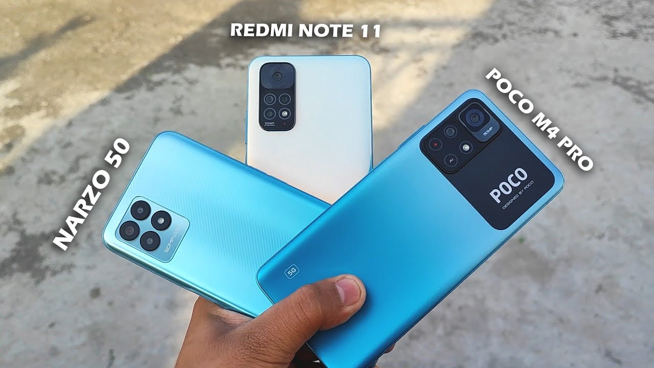 Redmi Note 11 против Realme Narzo 50 против Poco M4 Pro 5G 🔥