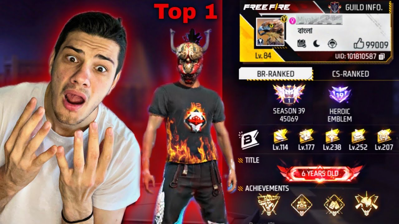 Top 1 Global pe Free fire 🤯 Cine ?