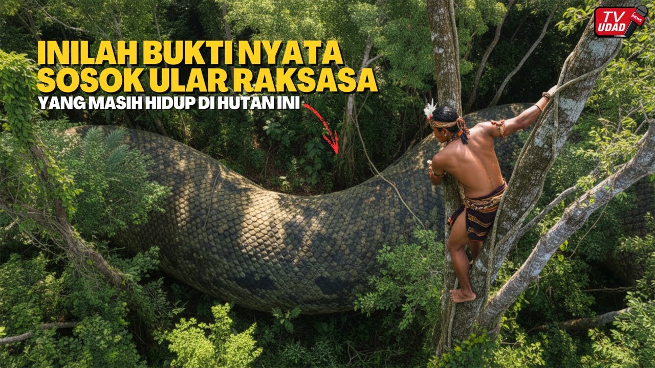 SEDANG VIRAL‼️Rekaman Mengejutkan Ini Menampakkan Sosok Ular Raksasa di Pedalaman Hutan Amazon...