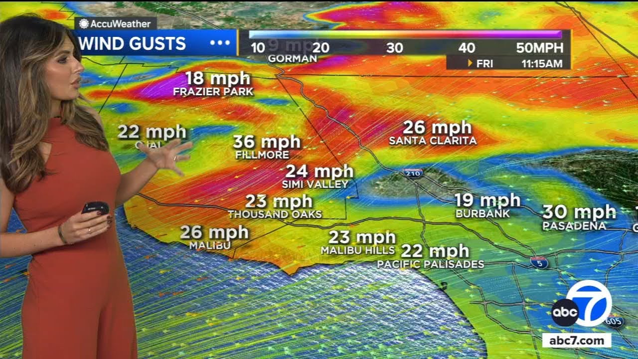 As storm moves out of Southern California, strong winds move in