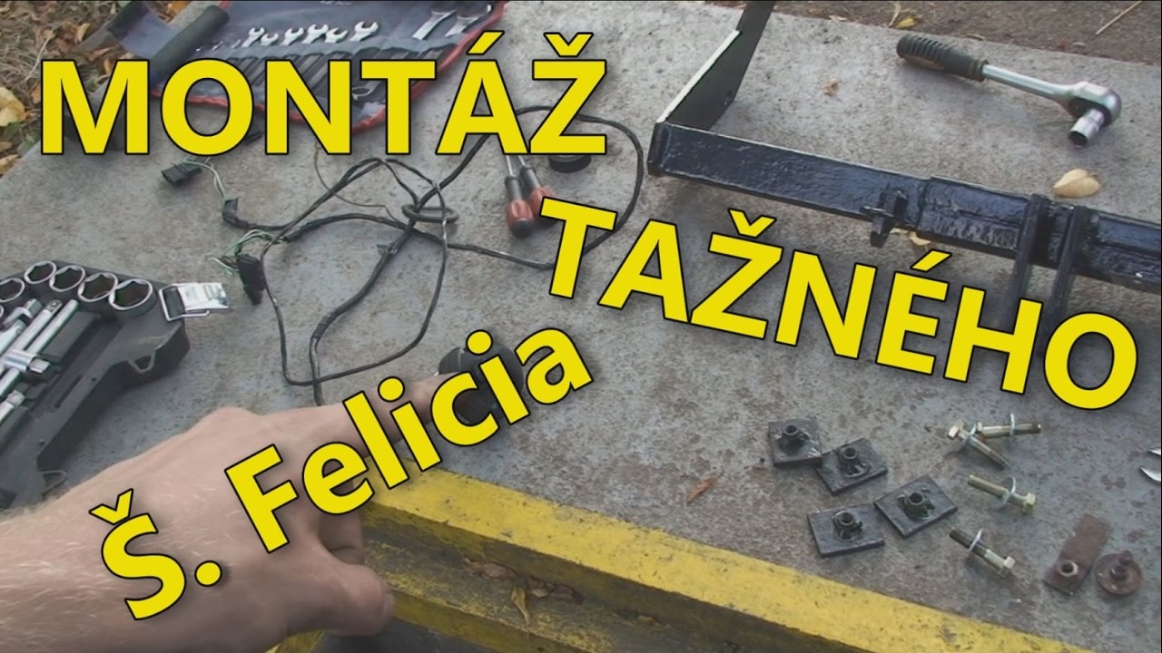 Montáž tažného zařízení | Utáhnu tunu! | Škoda Felicia