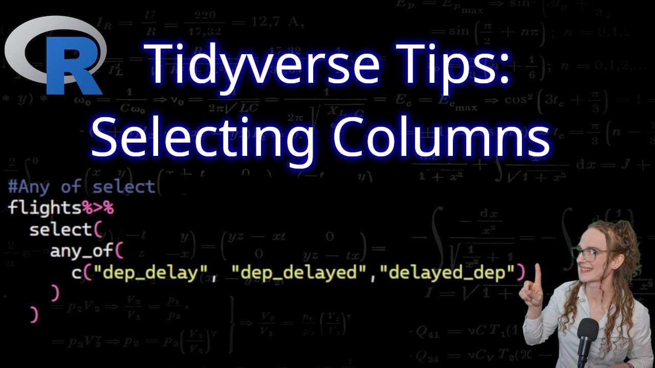 📊 Советы по Tidyverse: Освоение вспомогательных функций dplyr select() (starts_with, ends_with, c...