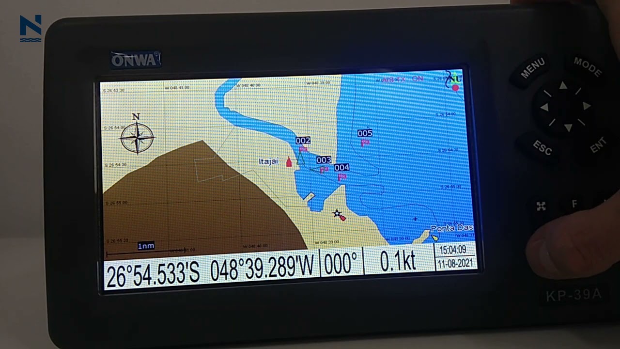 Carta Náutica C-MAP nos equipamentos Onwa Marine modelos KP-38A, KP-39A, KP-8299A, KP-1299X.