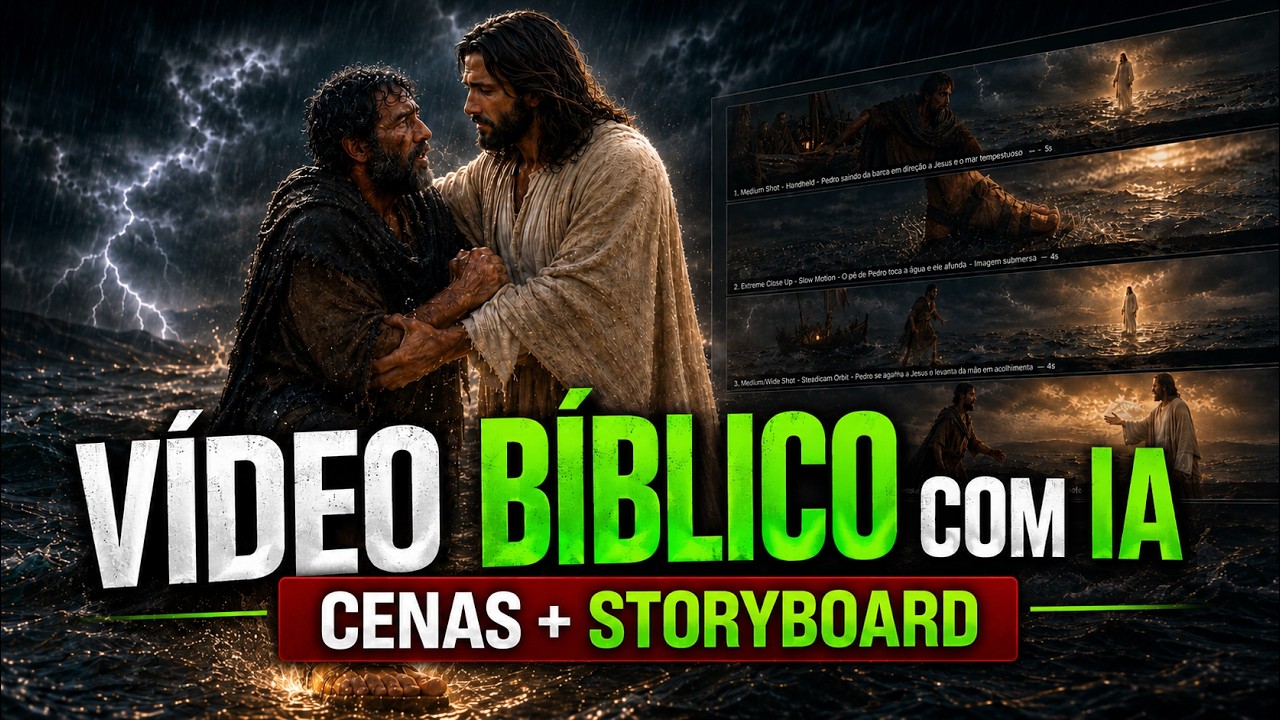 EU N&Atilde;O CONSEGUI ACREDITAR! O NOVO Topview Canvas Criou um V&iacute;deo B&iacute;blico do ZERO com Storyboard!