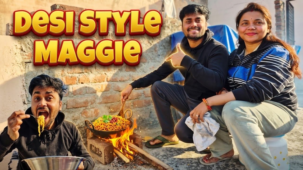 ₹20 Ki Desi Maggi Ka Swad 😍 | Village Style Maggi Vlog | GauravKaGharana 