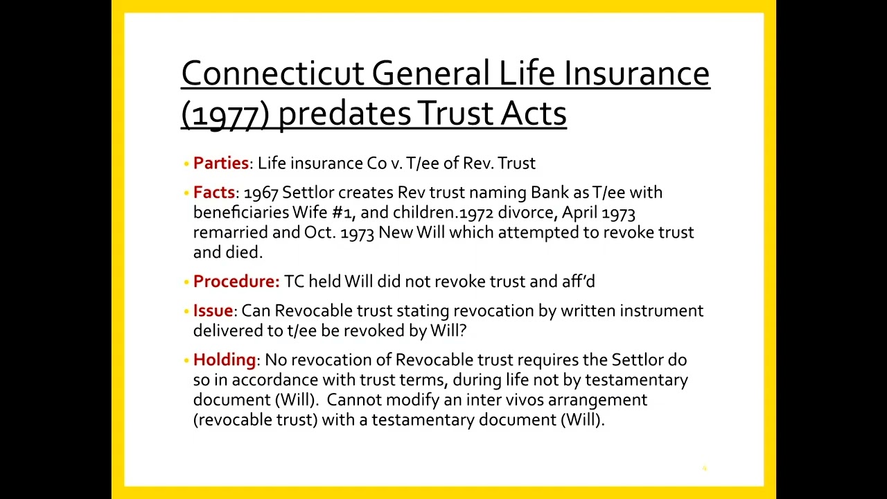 Trust Modification and early Termination default