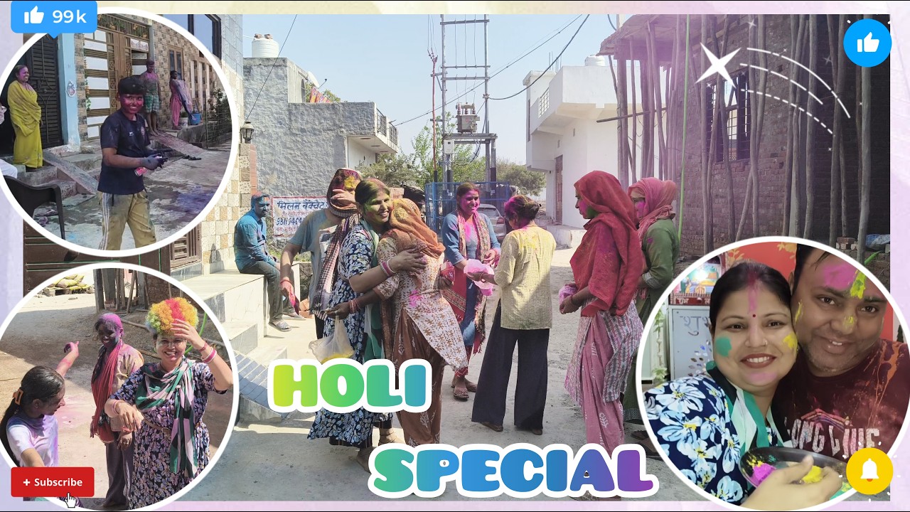नई सोसाइटी में अपनी पहली होली बहुत एन्जॉय करा सभी के साथ 🥳 || @Laxmi_ki_Duniya198 || #laxmikiduniya 