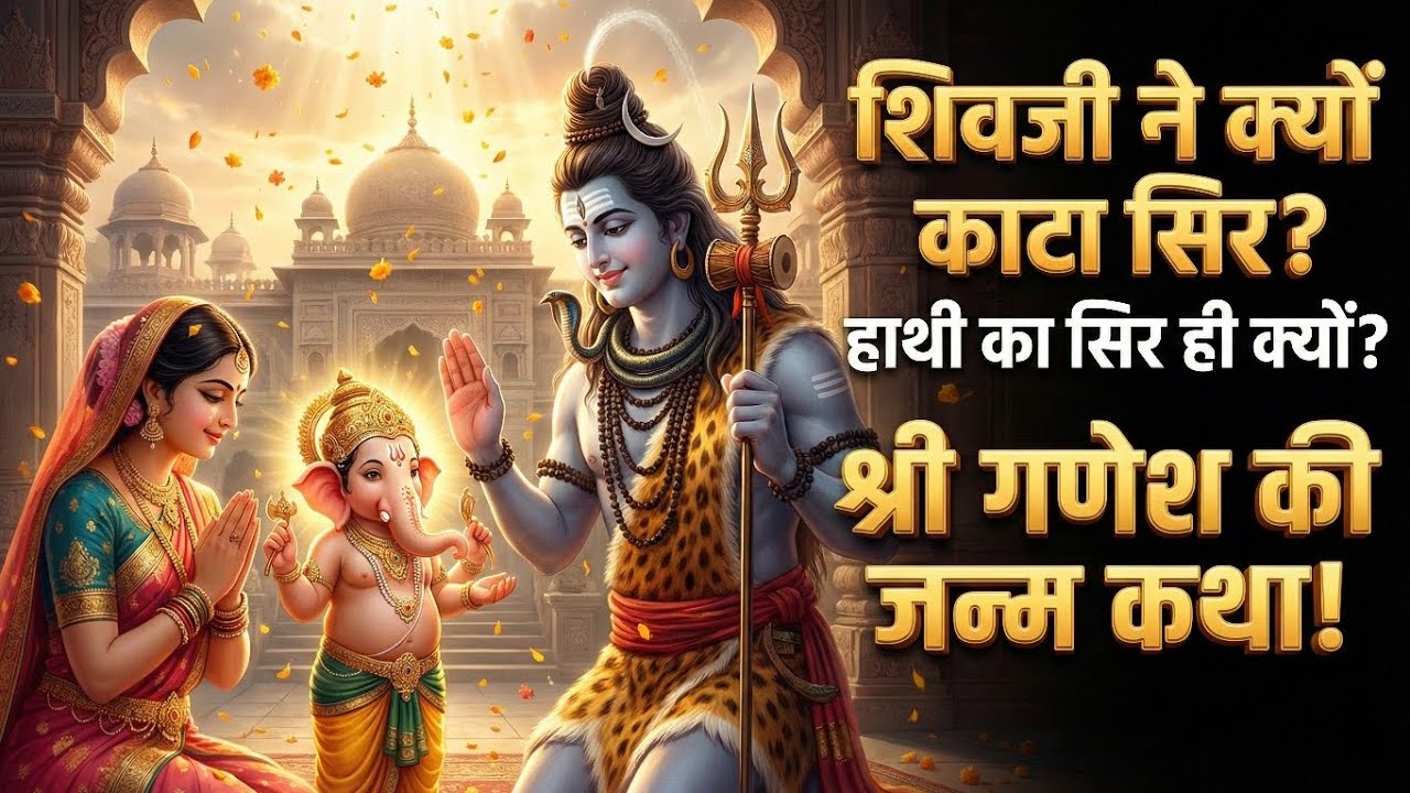 श्री गणेश का जन्म: भगवान शिव ने क्यों काटा अपने ही पुत्र का सिर? @GauriRelatoLab 