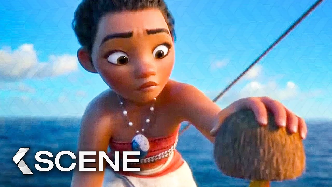 Hei Hei on the Ocean Scene - MOANA (2016)